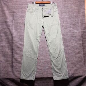 Atelier Gardeur Pants Mens 35/34 Sage Green Solid Nevio Regular Chino Oeko Tex